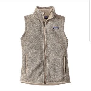 NWOT Patagonia Better Sweater Vest, size S, heather oatmeal / pelican color